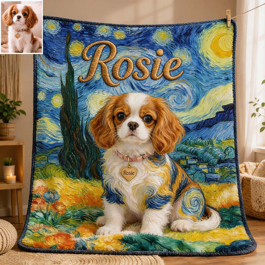 Pet Potrait - Personalized Dog Blanket