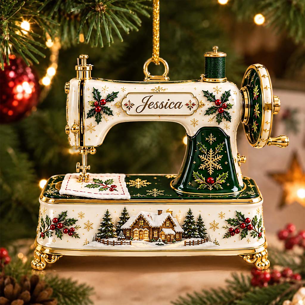Love Sewing - Personalized Sewing Premium 3D Ornament