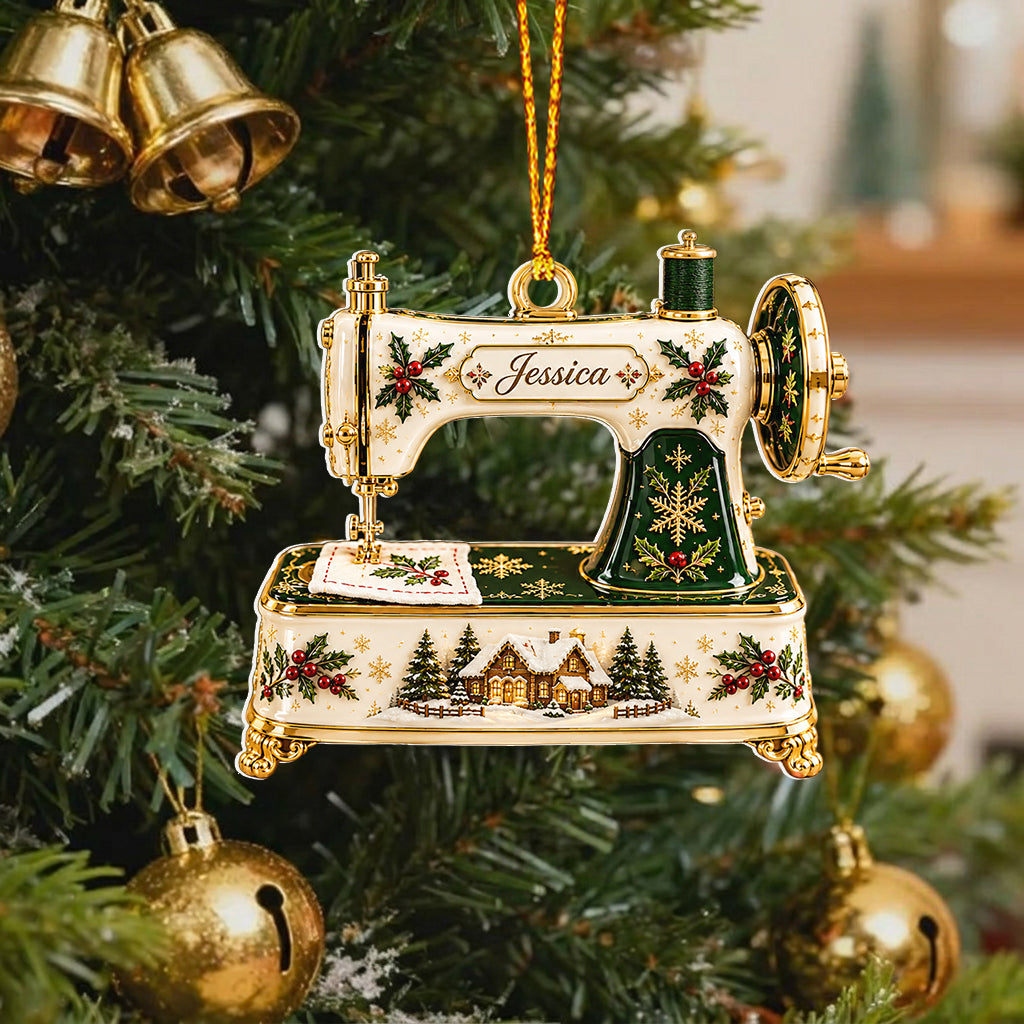 Love Sewing - Personalized Sewing Premium 3D Ornament