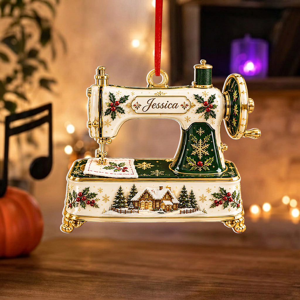 Love Sewing - Personalized Sewing Premium 3D Ornament