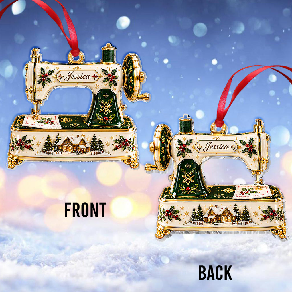 Love Sewing - Personalized Sewing Premium 3D Ornament