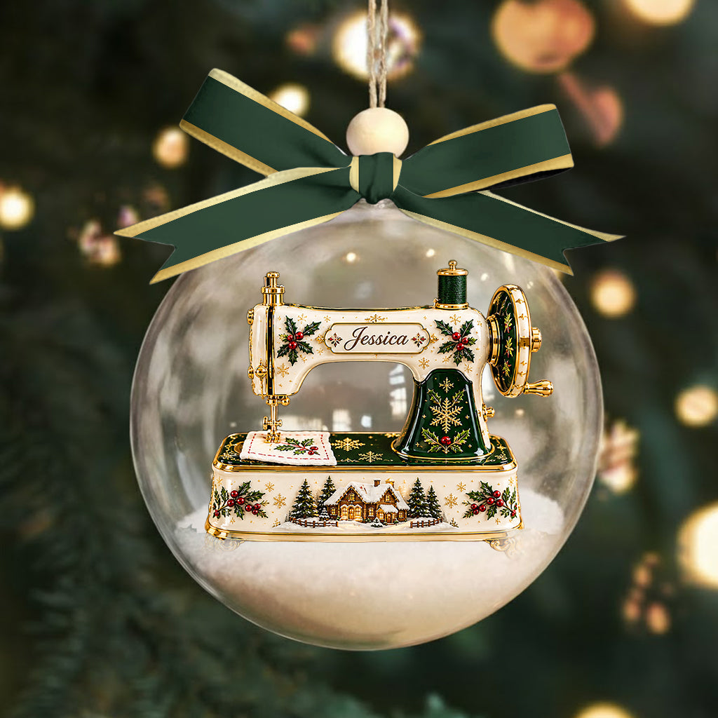Love Sewing - Personalized Sewing Premium 3D Ornament