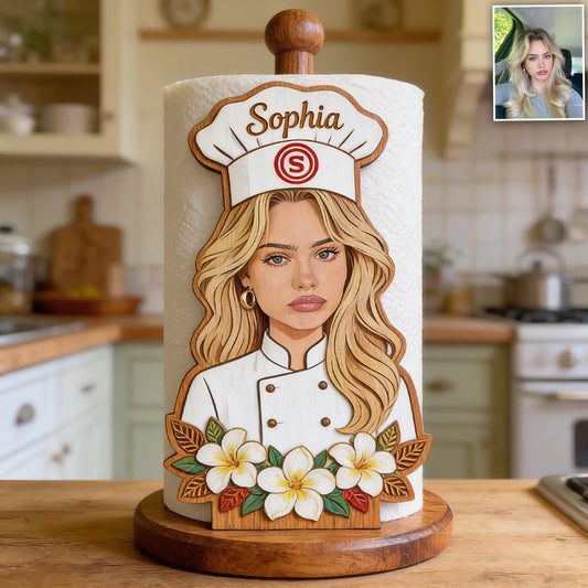 Master Cook - Personalized Cooking Paper Towel Stand