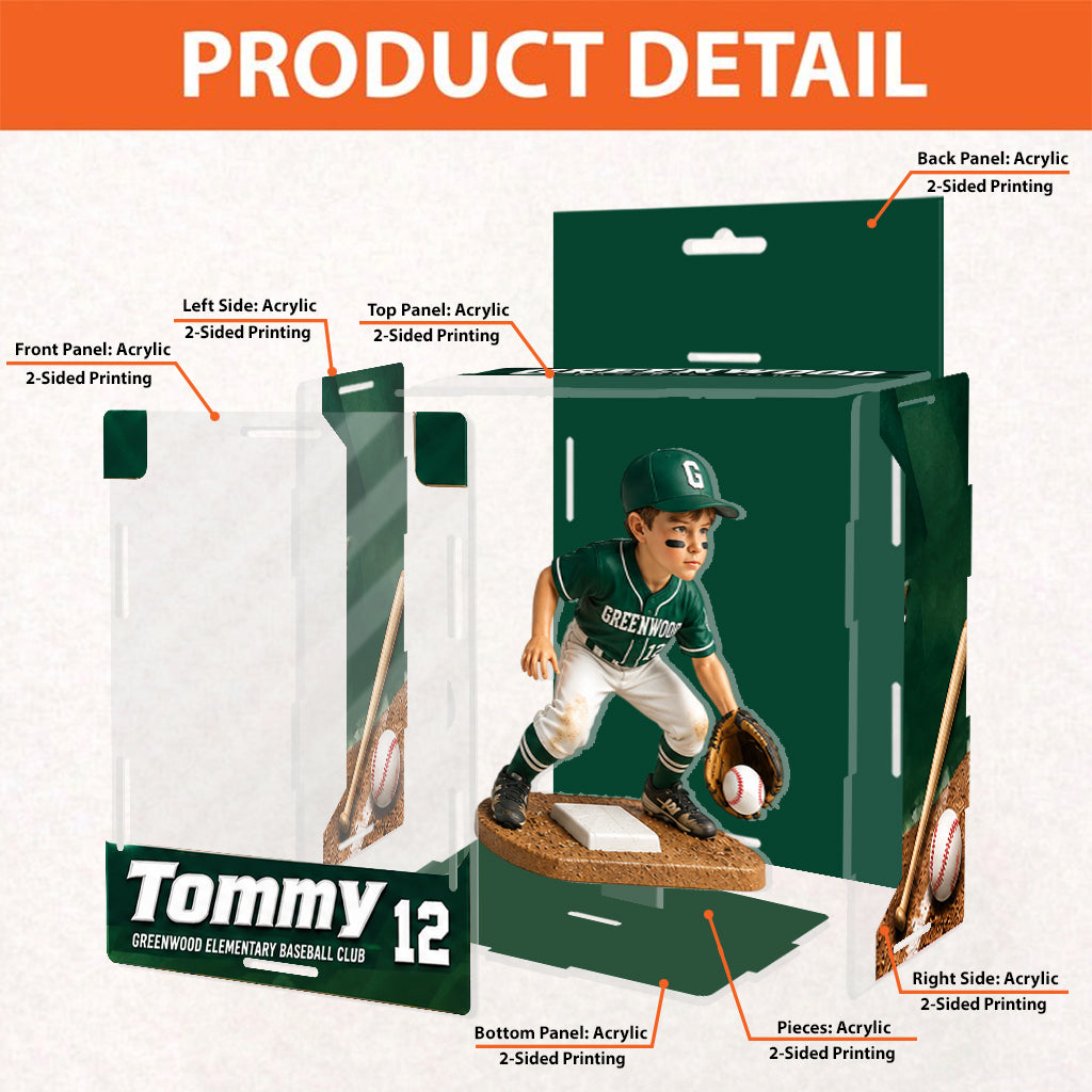 Any Sport, Any Photo - Personalized Baseball Acrylic Display Box
