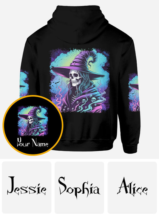 She Trained A Witch - Personalized Witch All Over Shirt