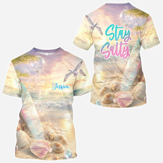 Stay Salty - Personalized Surfing All Over Shirt