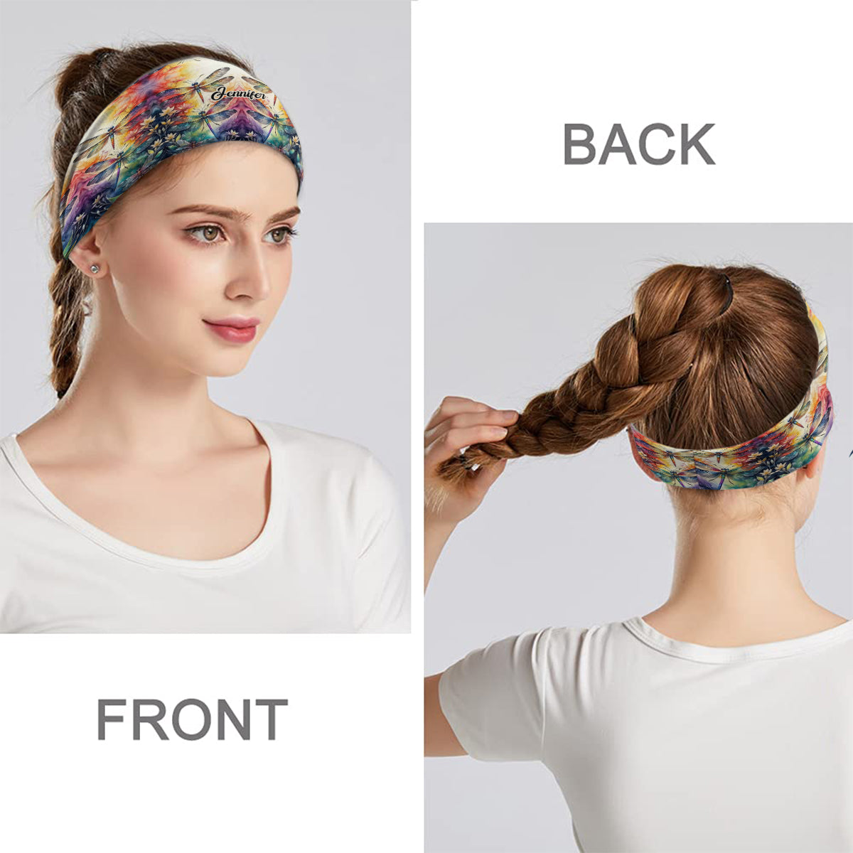 Love Dragonfly - Personalized Dragonfly Unisex Headband/ Turban