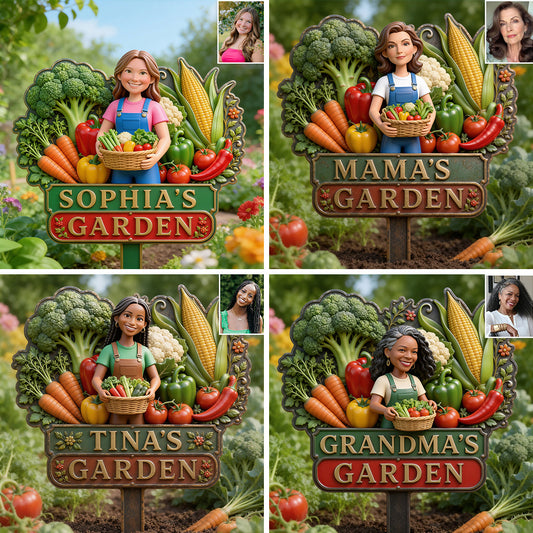 My Lovely Garden - Personalized Gardening 3D Printed Cut Metal Sign