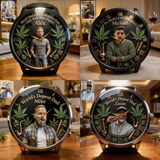 World's Dopest Dad - Personalized Weed Hand Watch