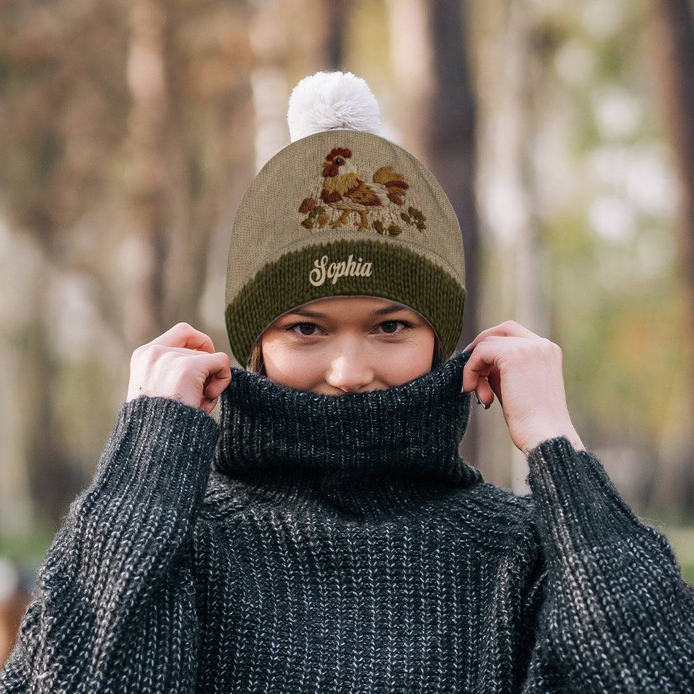Love Chicken - Personalized Chicken Beanie Hat
