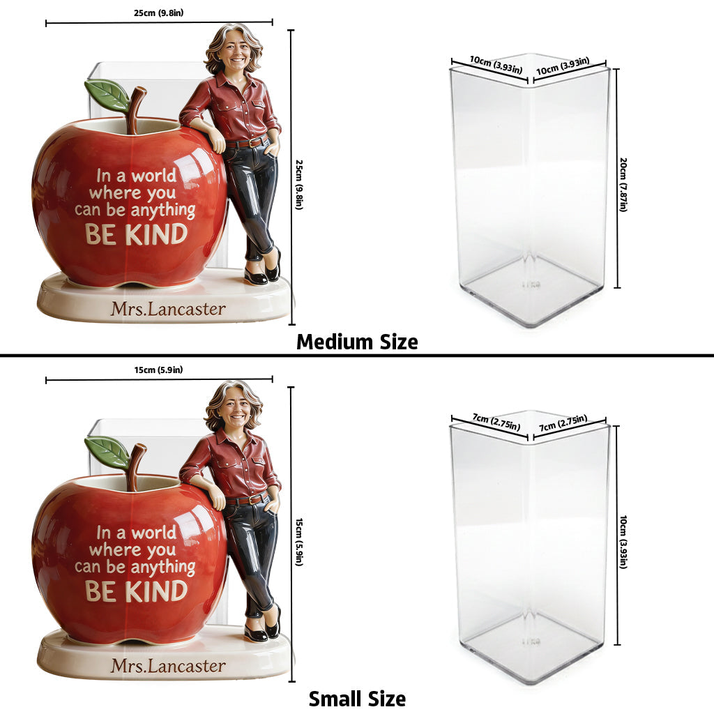 Perfect Pen Holder For Teacher - Personalized Teacher Acrylic Pot