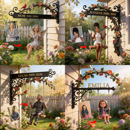 You Are Always With Us - Personalized Memorial Cut Metal Sign