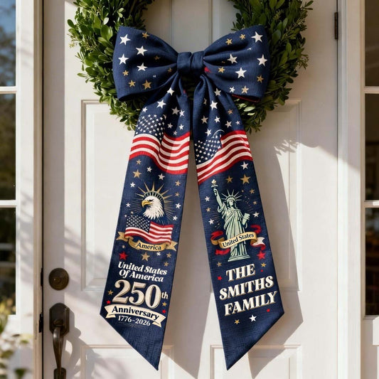 United States Of America 250th Anniversary - Personalized Patriot Decorative Sash/ Ribbon