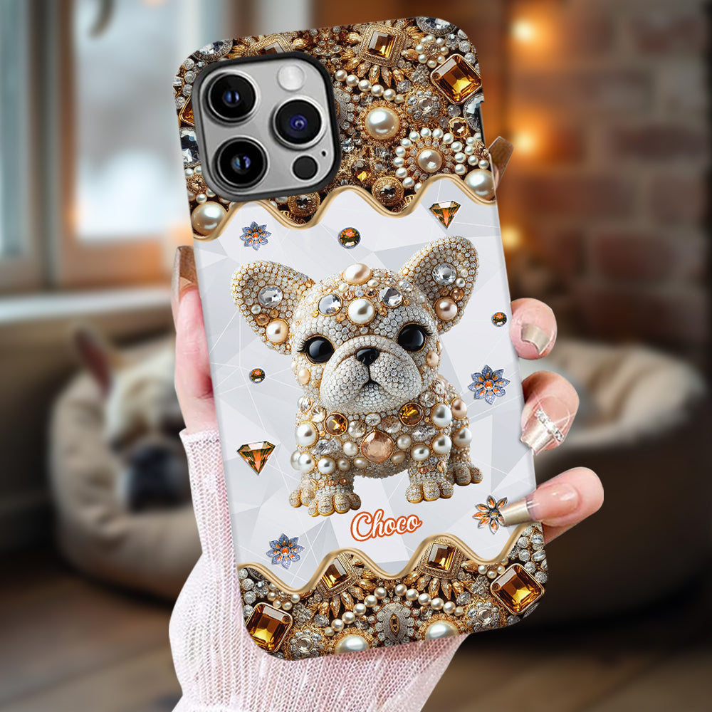 Love French Bulldog - Personalized Dog Full Print Phone Case
