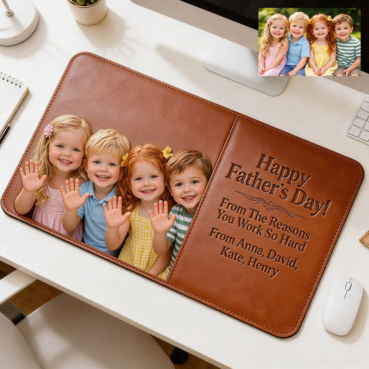 Reasons You Have To Work - Personalized Father Mouse Pad