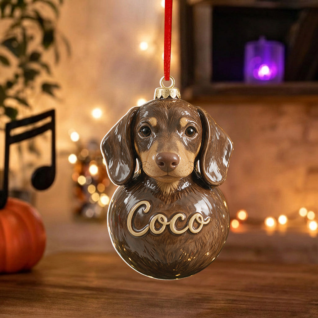 Merry Woofmas - Personalized Dog Premium 3D Ornament