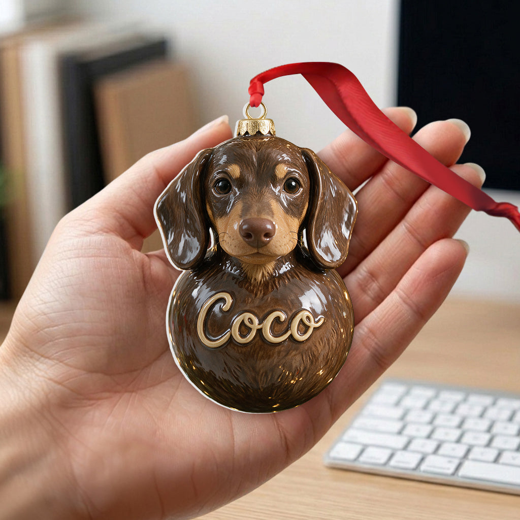 Merry Woofmas - Personalized Dog Premium 3D Ornament