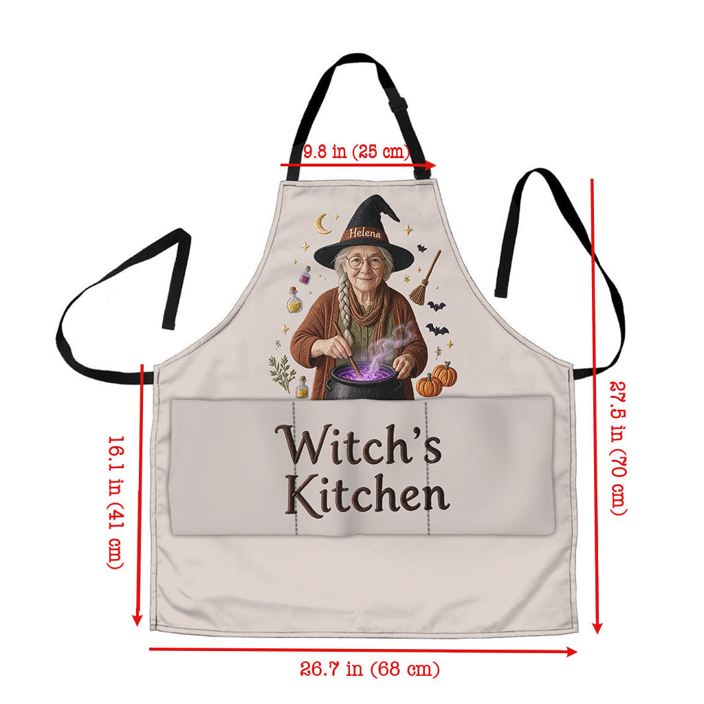 Witch's Kitchen - Personalized Witch Apron With Pockets