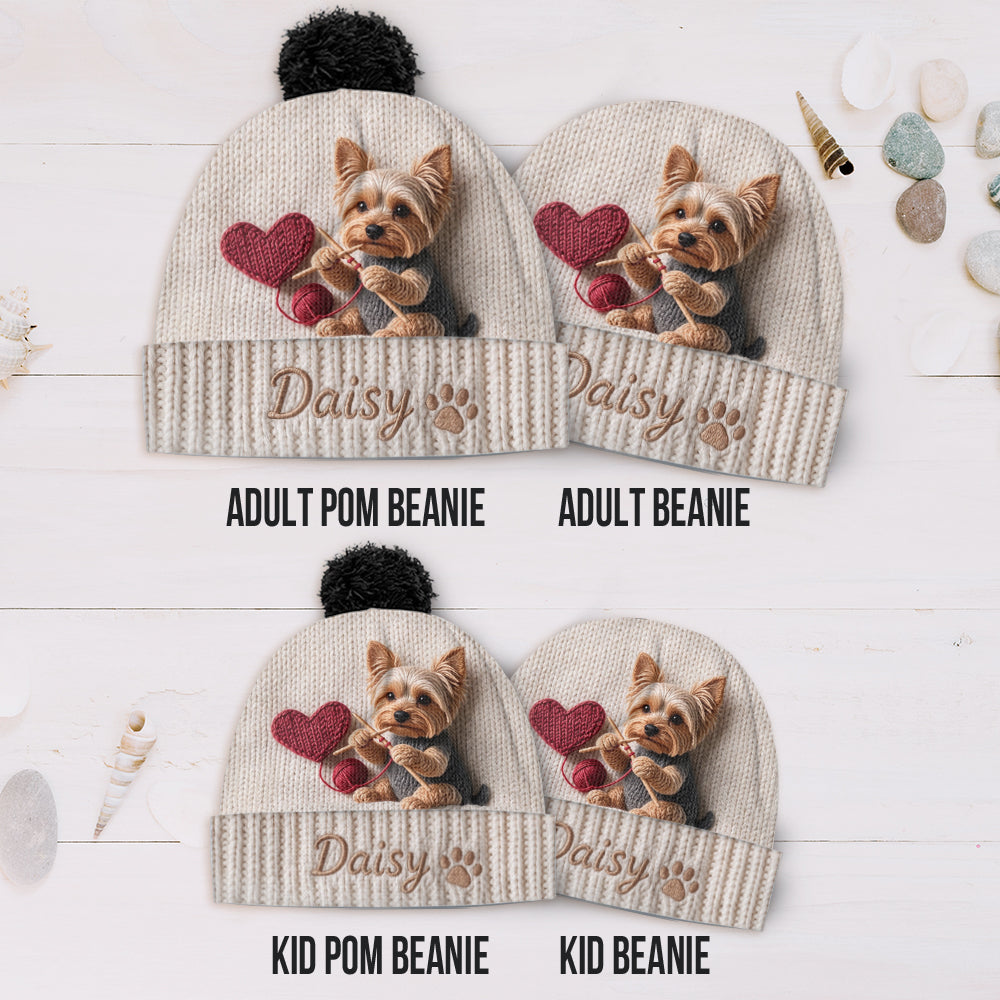 Merry Christmas - Personalized Dog Beanie Hat