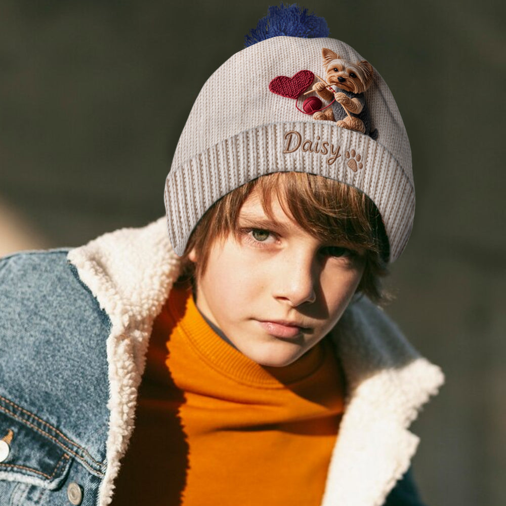 Merry Christmas - Personalized Dog Beanie Hat