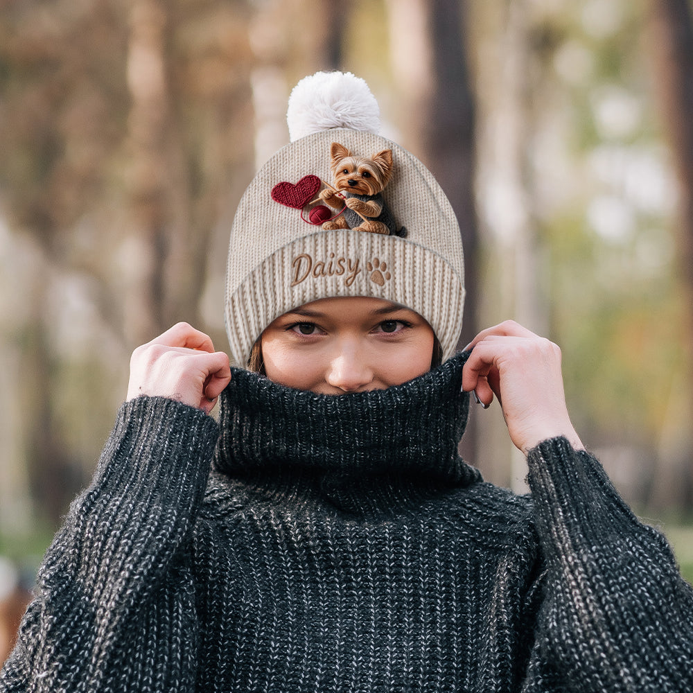 Merry Christmas - Personalized Dog Beanie Hat