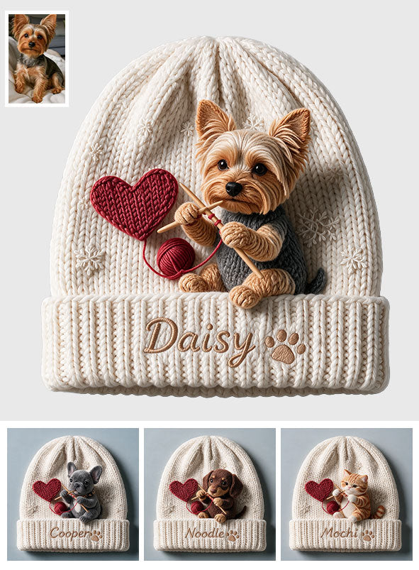 Merry Christmas - Personalized Dog Beanie Hat