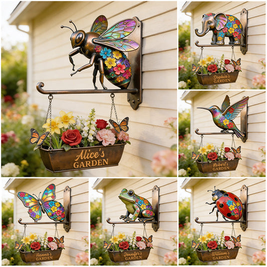 Welcome To The Garden - Personalized Gardening Wooden Wall Mount Sign