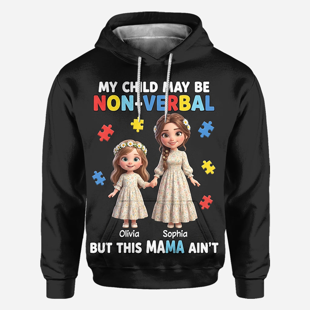 Proud Autism Mom - Personalized Autism Awareness All Over Shirt
