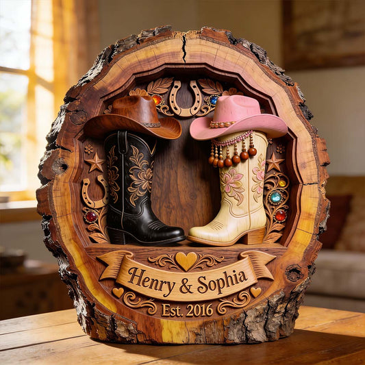 You & Me We Got This - Personalized Western Outfit 2 Layered Wood Sign / Wood Plaque