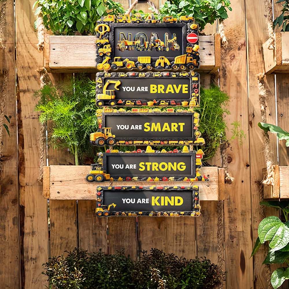 You Are Brave, You Are Smart - Personalized Kid Pallet Wood Sign