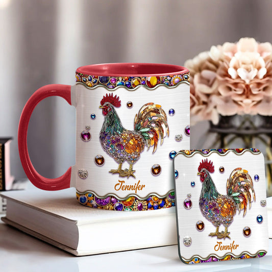 Sparker Rooster - Personalized Chicken Accent Mug