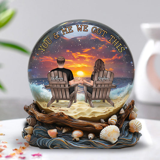 You & Me We Got This - Personalized Couple Custom Shaped Acrylic Plaque