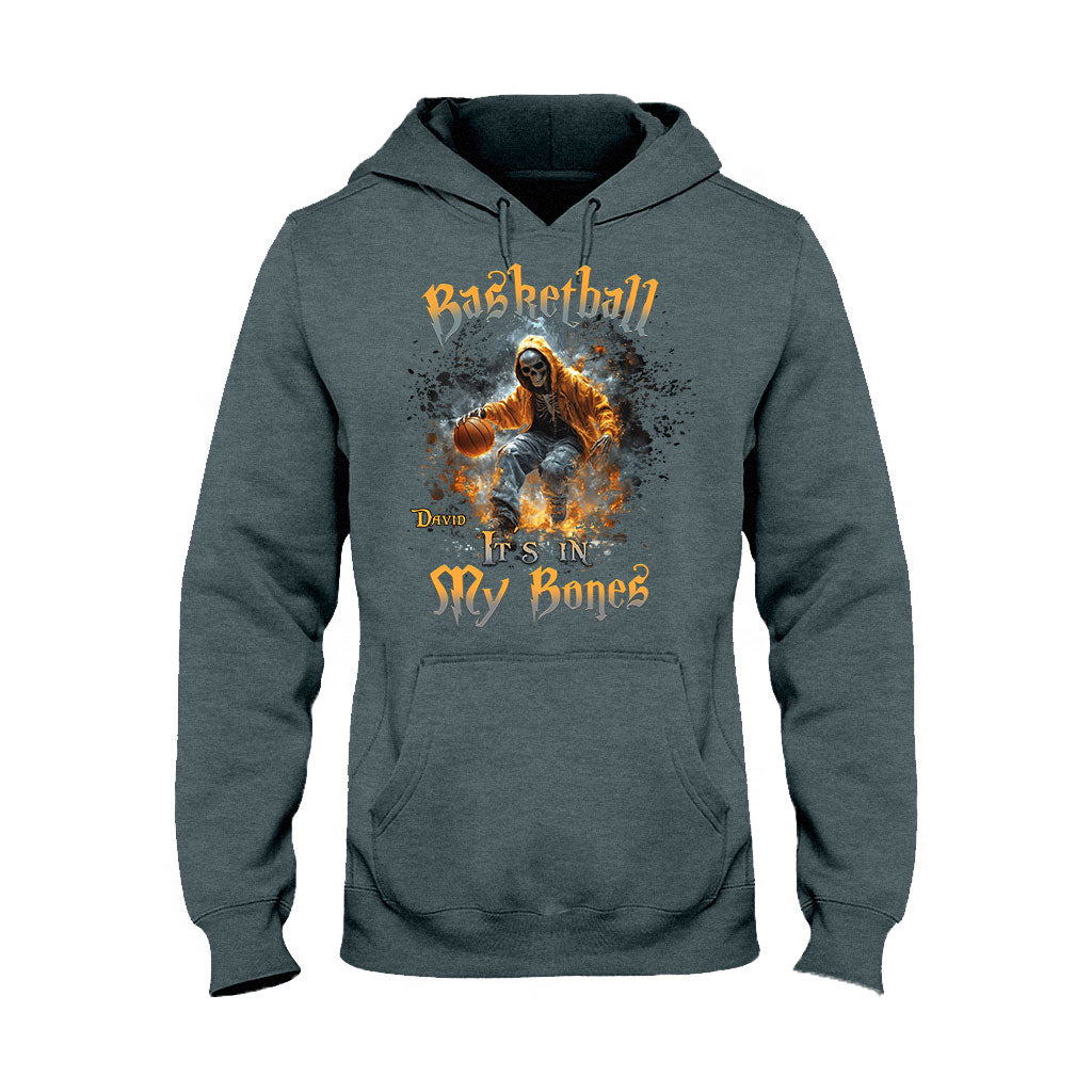 Basketball Is In My Bones - Personalized Basketball T-shirt And Hoodie