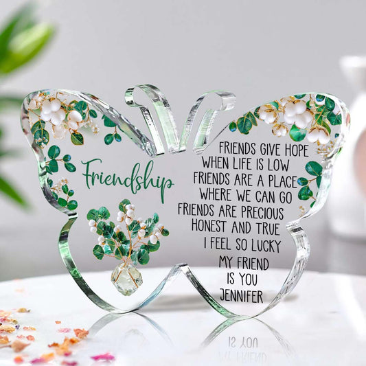 My Friend Is You - Personalized Bestie Custom Shaped Acrylic Plaque