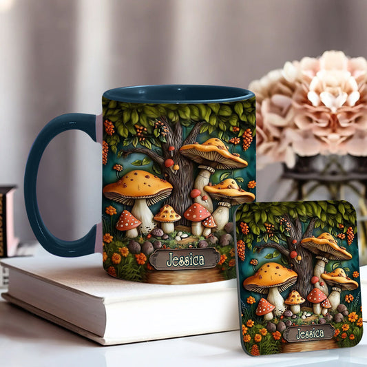 Mushroom Garden - Personalized Mushroom Accent Mug