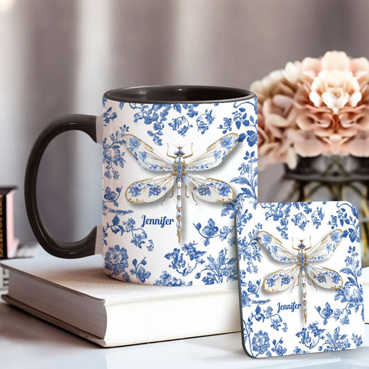 Love Dragonflies - Personalized Gardening Accent Mug