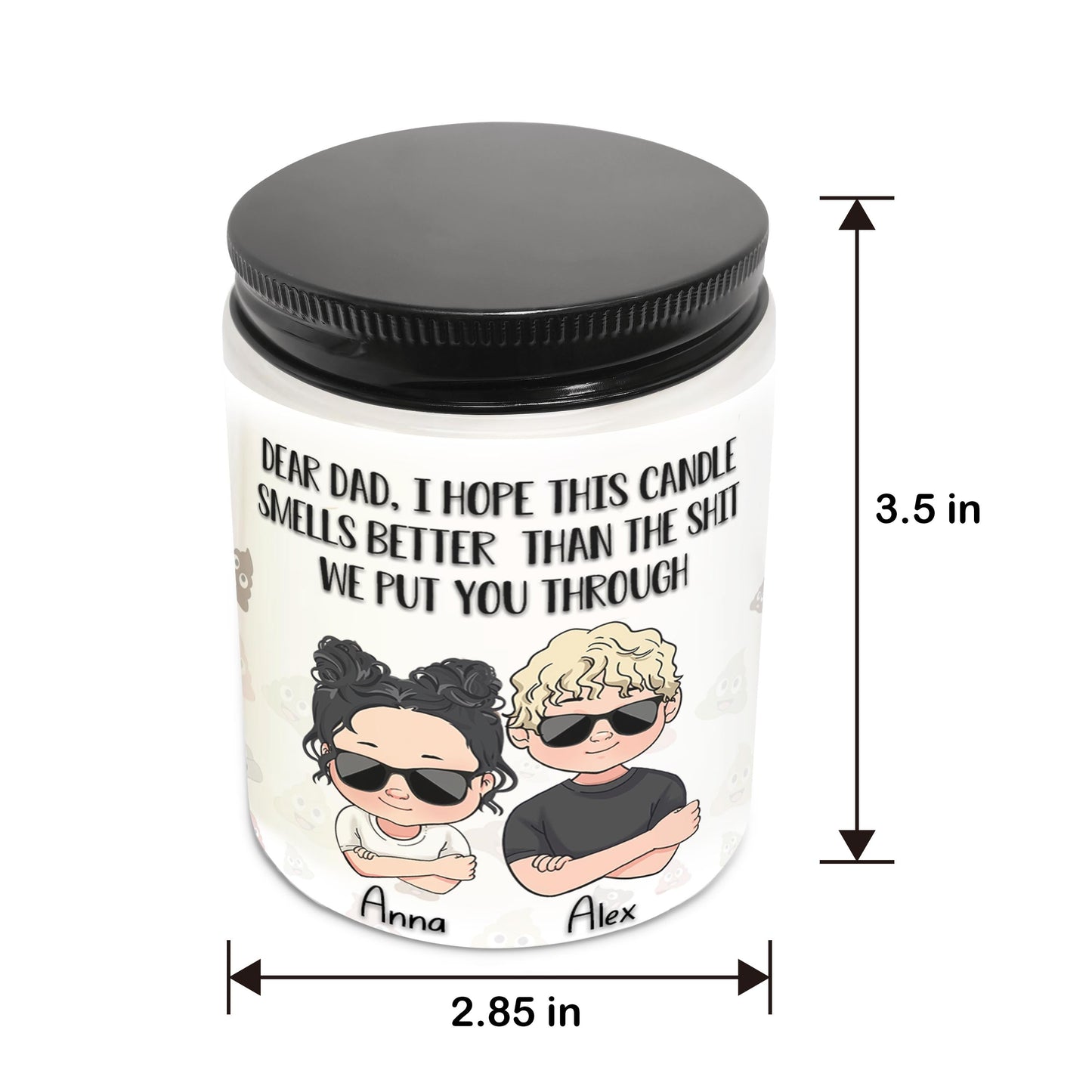 Dear Mom Dear Dad Funny Gift - Gift for mom, grandma, grandpa, dad - Personalized