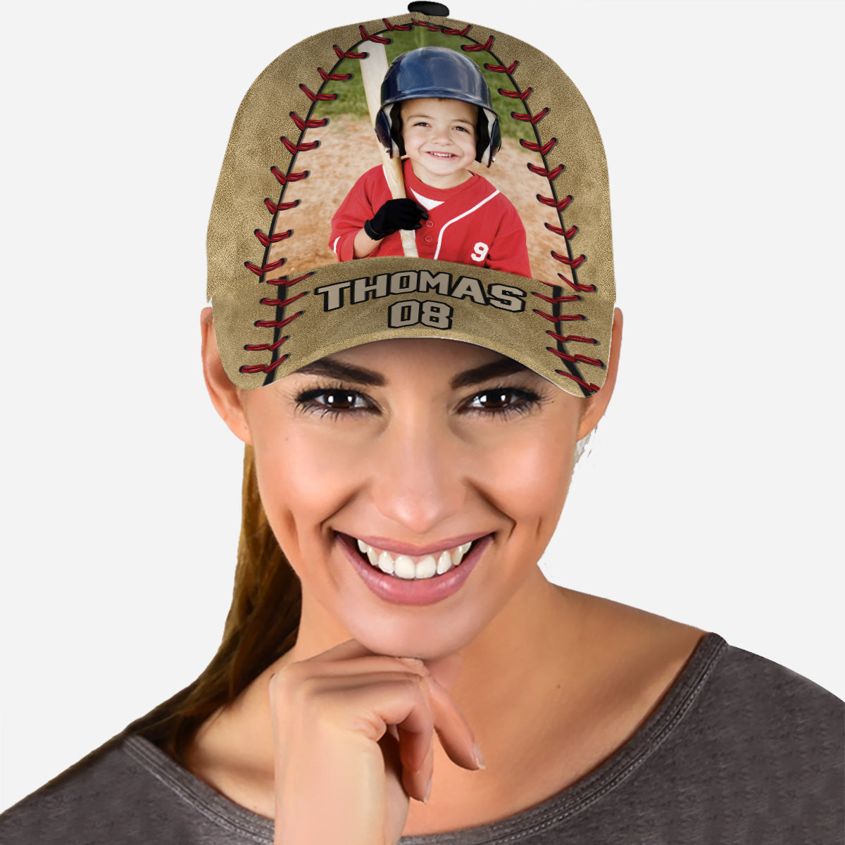 Never Give Up - Personalized Baseball Classic Cap