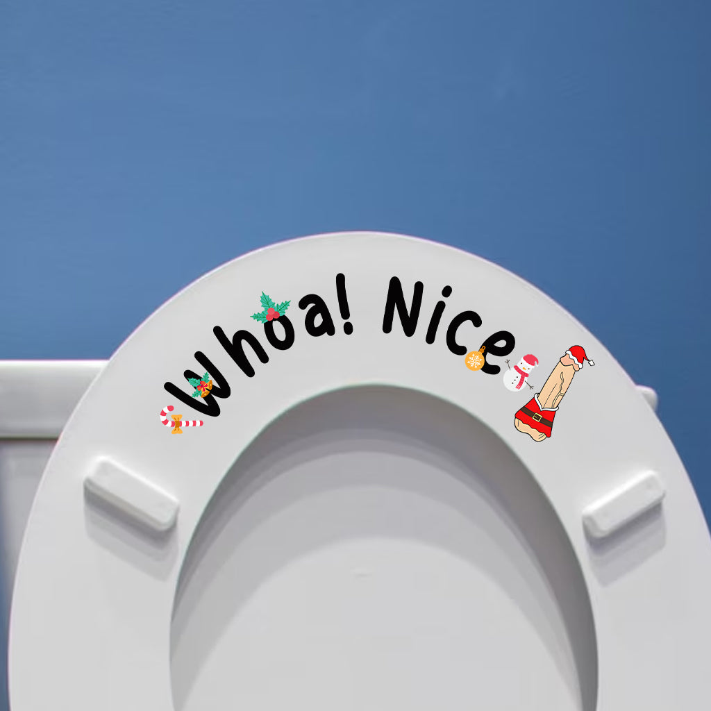Whoa! Nice P - Personalized Couple Decal Die Cut