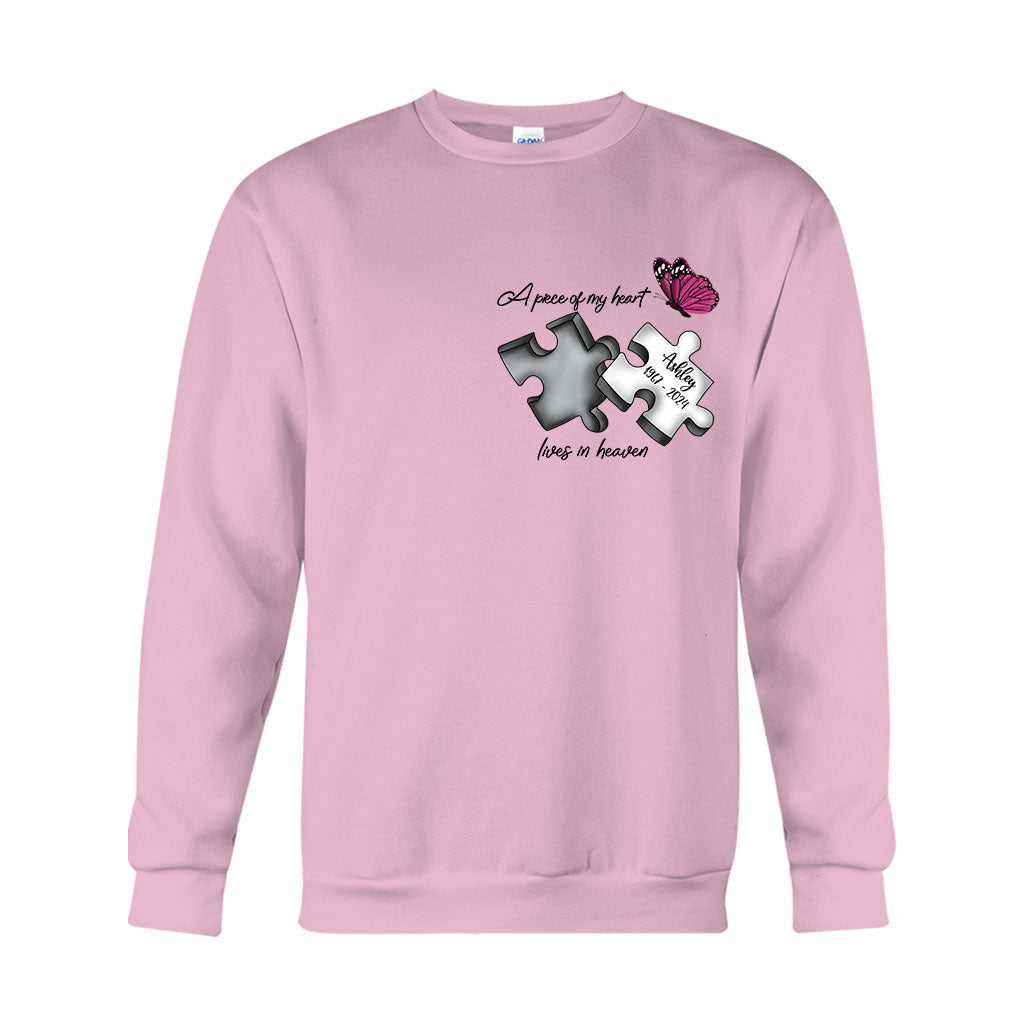 Always On My Mind Forever in My Heart - Personalized Memorial T-shirt And Hoodie