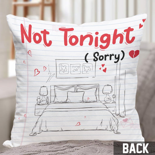 Tonight - Personalized Couple Throw Pillow