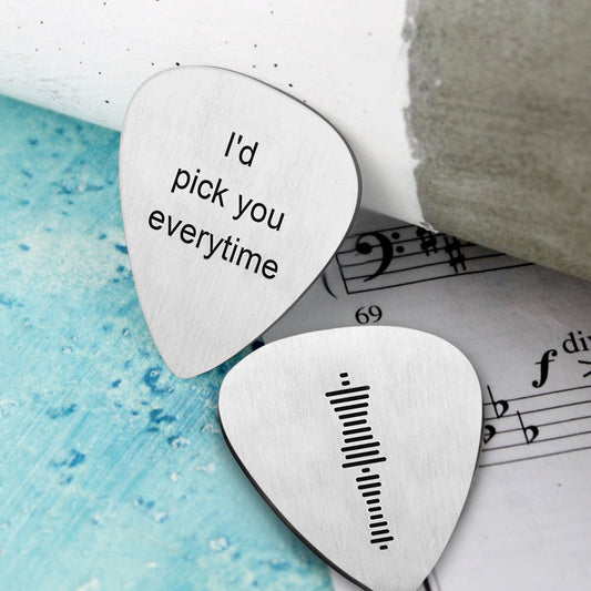 Music Code Text Custom - Personalized Guitar Pick