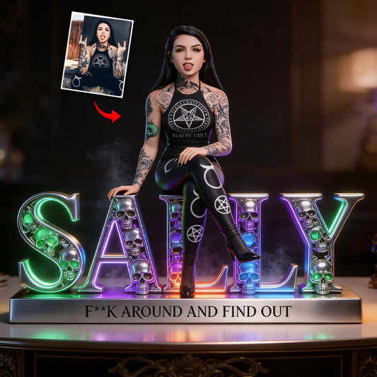 Custom Any Photo - Personalized Skull Custom Shaped Acrylic Plaque