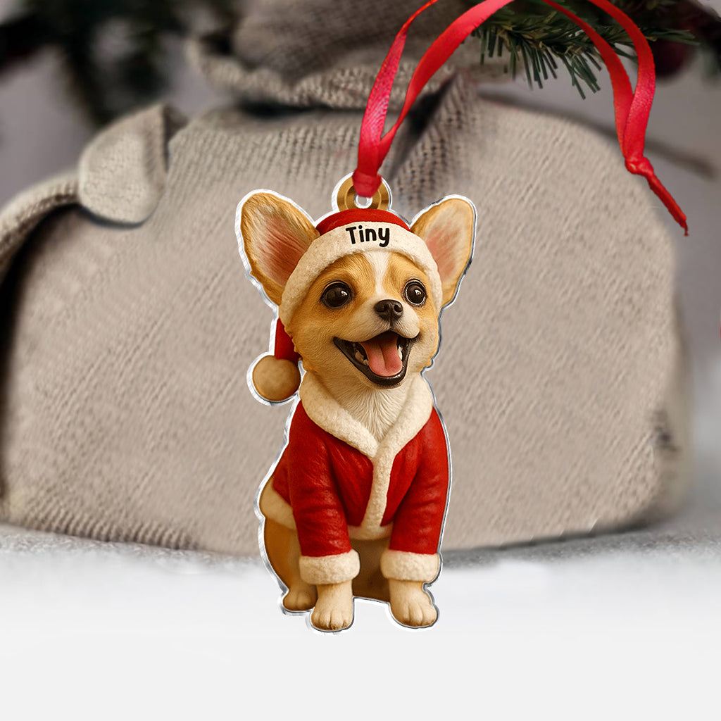Furry And Bright - Personalized Dachshund Dog Custom Made 3D Minifigure Ornament