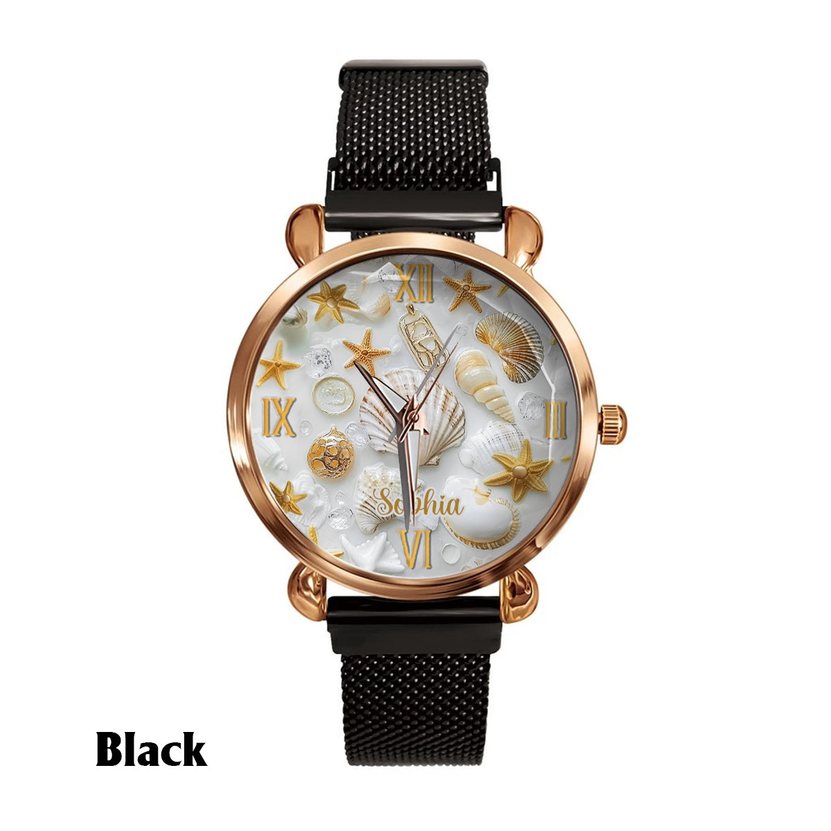 Beautiful Seashells - Personalized Sea Lover Women Hand Watch