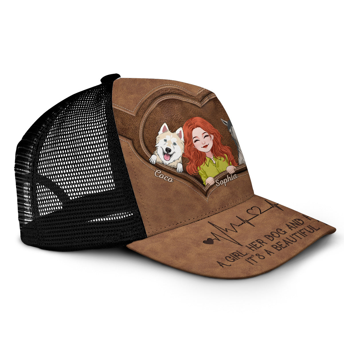 What A Beautiful Thing - Personalized Horse Trucker Hat