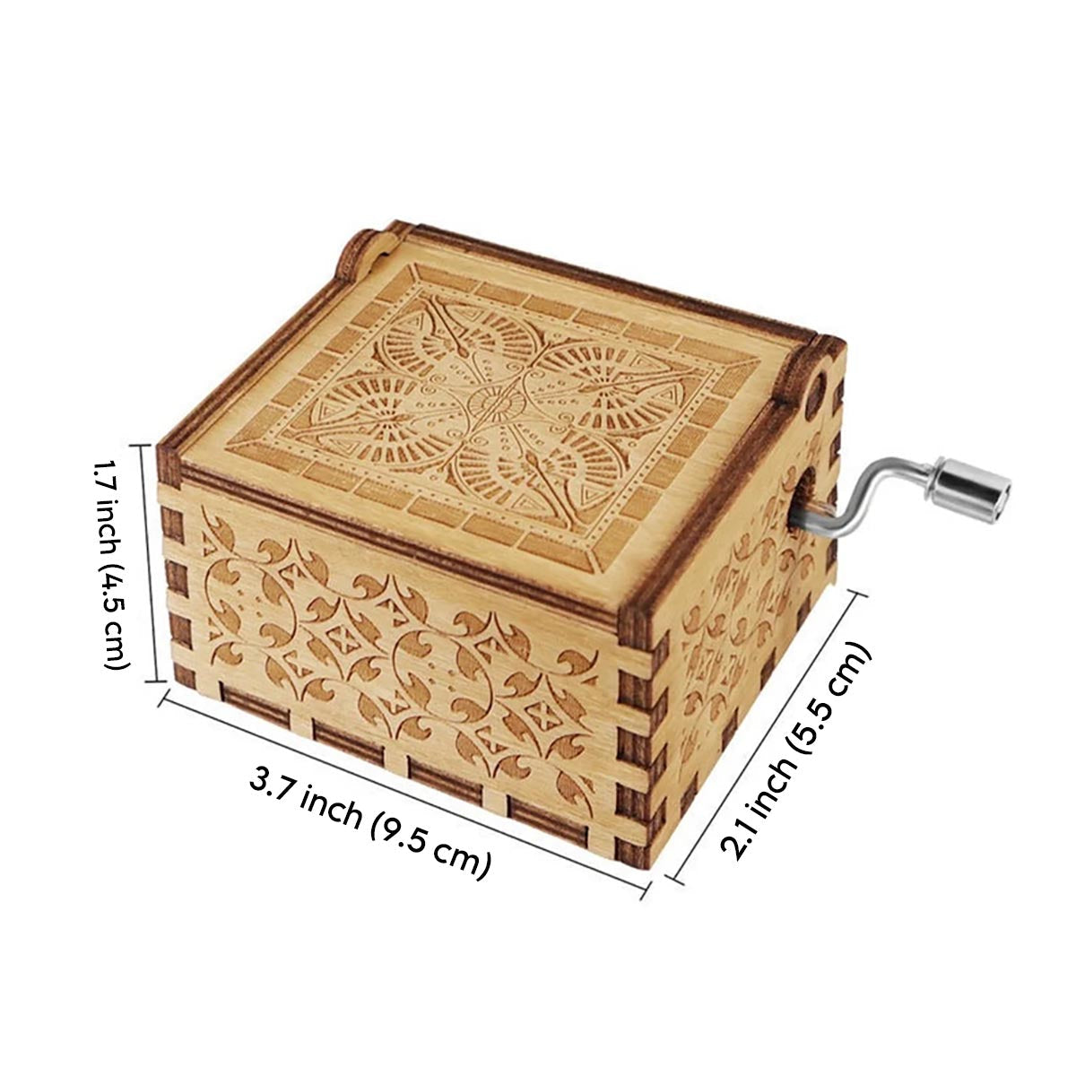 How Much You Mean - Gift for mom, grandma - Personalized Hand Crank Music Box