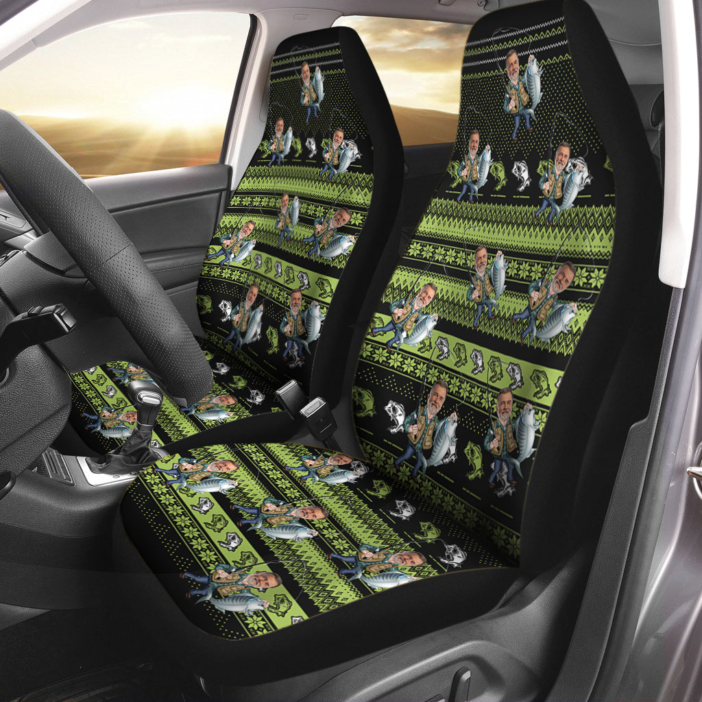 Love Fishing - Personalized Fishing Seat Covers