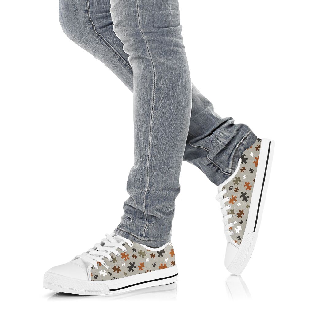 Puzzle Pieces Autism Awareness Low Top Shoes 0622
