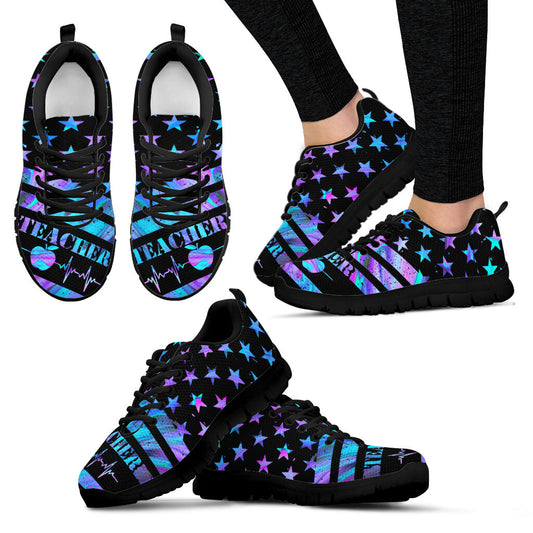 Teacher American Flag Teacher Sneakers 0622
